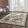 Setser Viscose Oriental Rug in Beige/Black