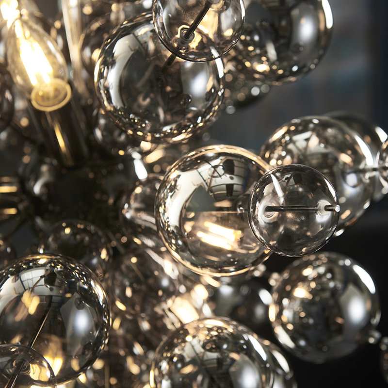 Azpurua 9 - Light Crystal Chandelier, Black