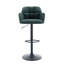 Swivel Upholstered Adjustable Height Counter Stool with Metal Frame-436114978