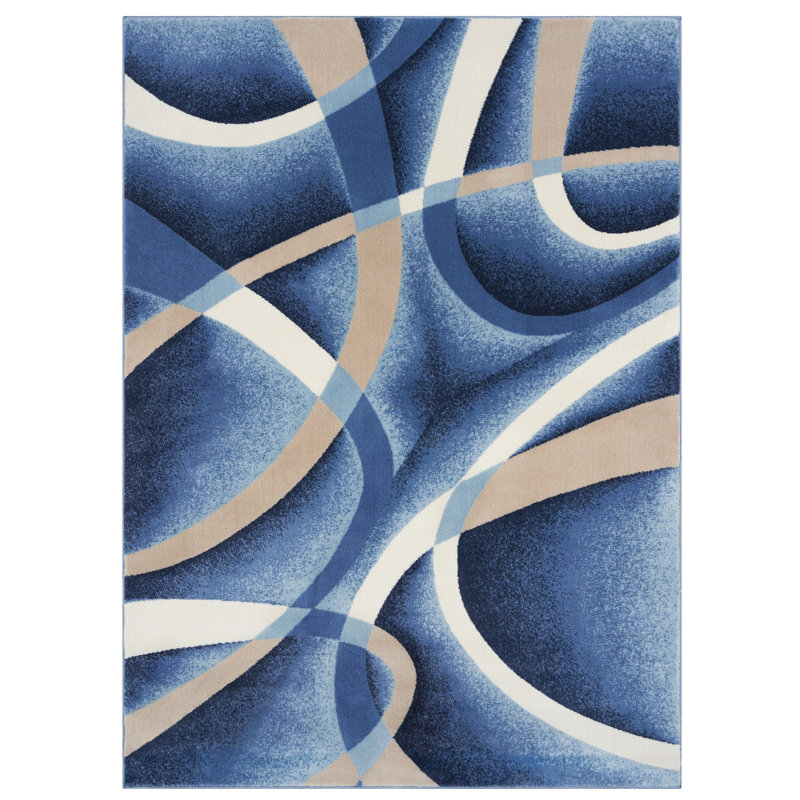 Kallum Abstract Indoor Rug, Rectangle 5'2" x 7'2"