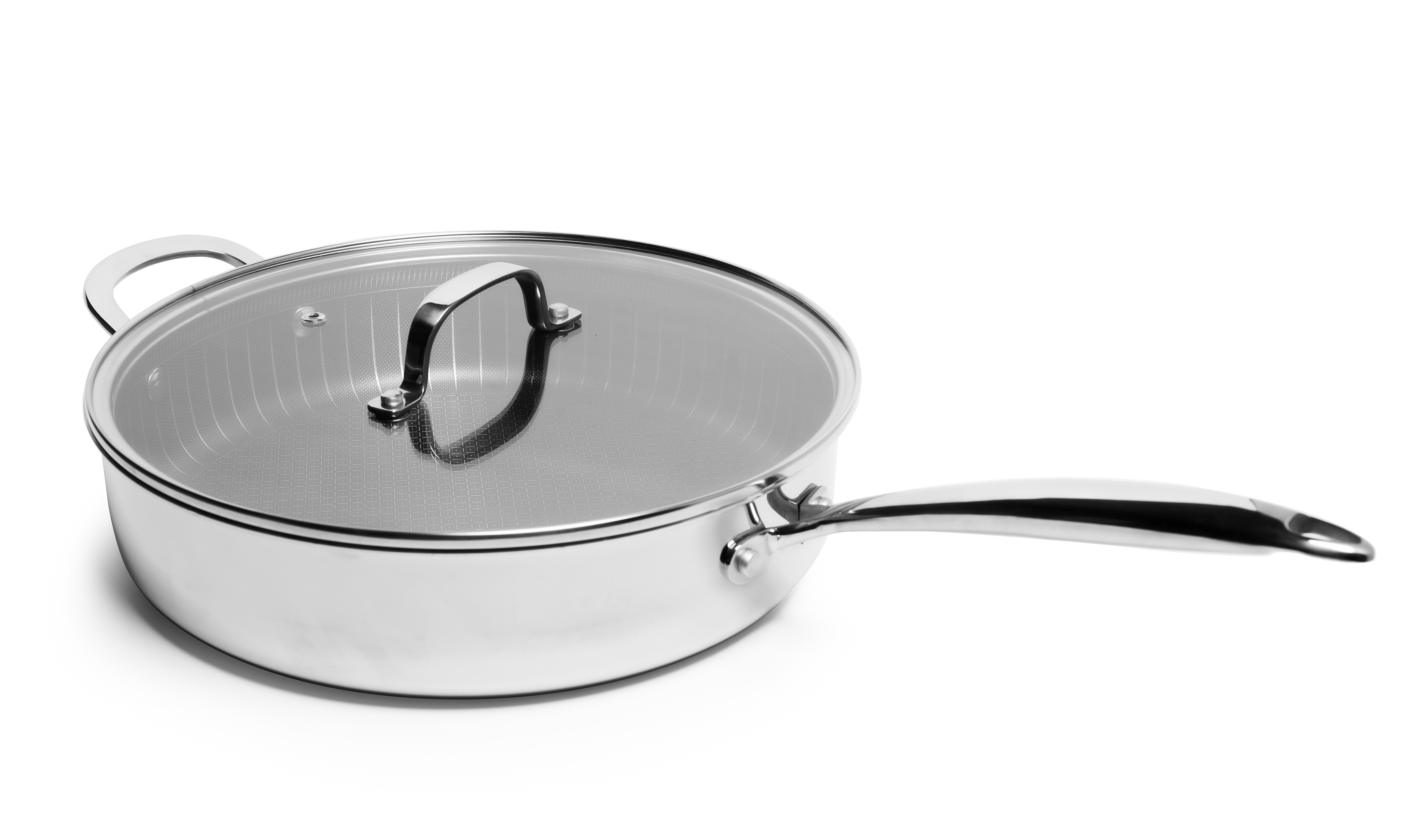 Tramontina Tri-Ply Clad Premium Stainless Steel 3 Quart Deep Saute Pan &  Lid NEW