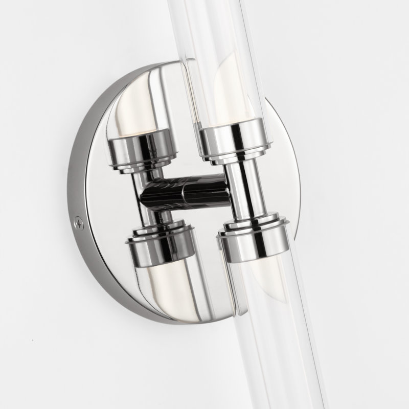 Poza 2 - Light LED Bath Sconce,  Polished Nickel, 5" H x 25.6" W x 2.8" D