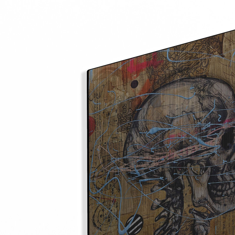 Art mural en métal Trinx «Chopins Ghost» par Loui Jover, H 24 po x l 16 po