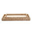 Set Of 2 Hand-Crafted Sea Grass And Rattan Oversized Decorative Square Tray