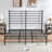 Modern Metal Platform Bed Frame with Colorful Horizontal Bars - Multiple Colors Available, No Box Spring Needed, Sturdy Steel Construction, Easy Assembly-96050358-96050359