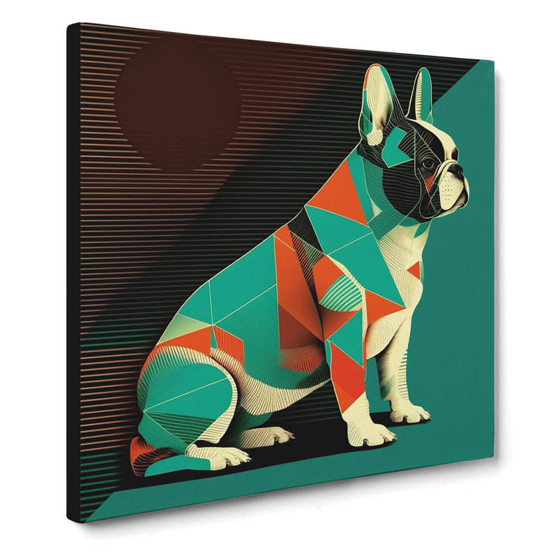 French Bulldog Constructivism - No Frame Print