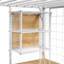 Innovative Metal Loft Bed With Integrated Work Station, Wardrobe, Storage Staircase And LED Lighting, Ideal For Space - Saving And Comfortable Living