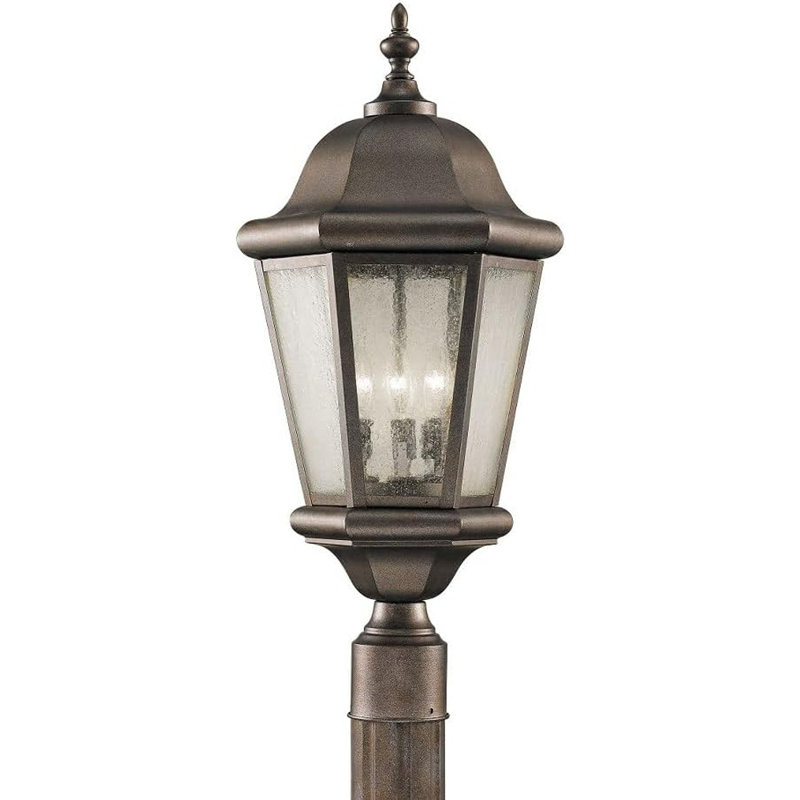 Lanterne d'extérieur pour l'extérieur, 3 lumières, 180 watts, bronze