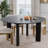 30“H Round Wood Dining Table Kitchen Table with 4 Legs-1933433817-1933433818