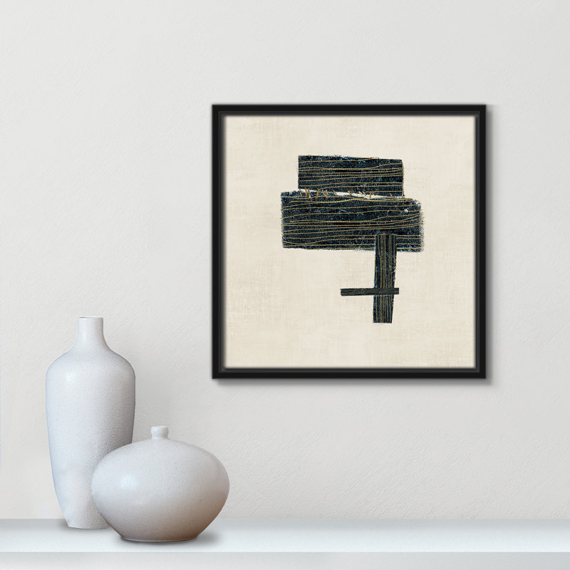 «Copeland Stiched I Print» par, Noir, H 13,5 po x l 13,5 po