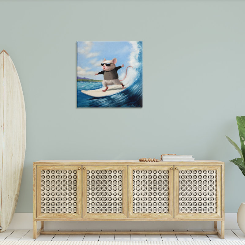 «Cool Surfer Mouse» par Lucia Heffernan, H 30 po x l 30 po