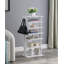 Range-chaussures vertical à 7 niveaux avec crochets - Rangement pour chaussures d'entrée | Tour à chaussures peu encombrante pour chambre à coucher, garde-robe-2140498700