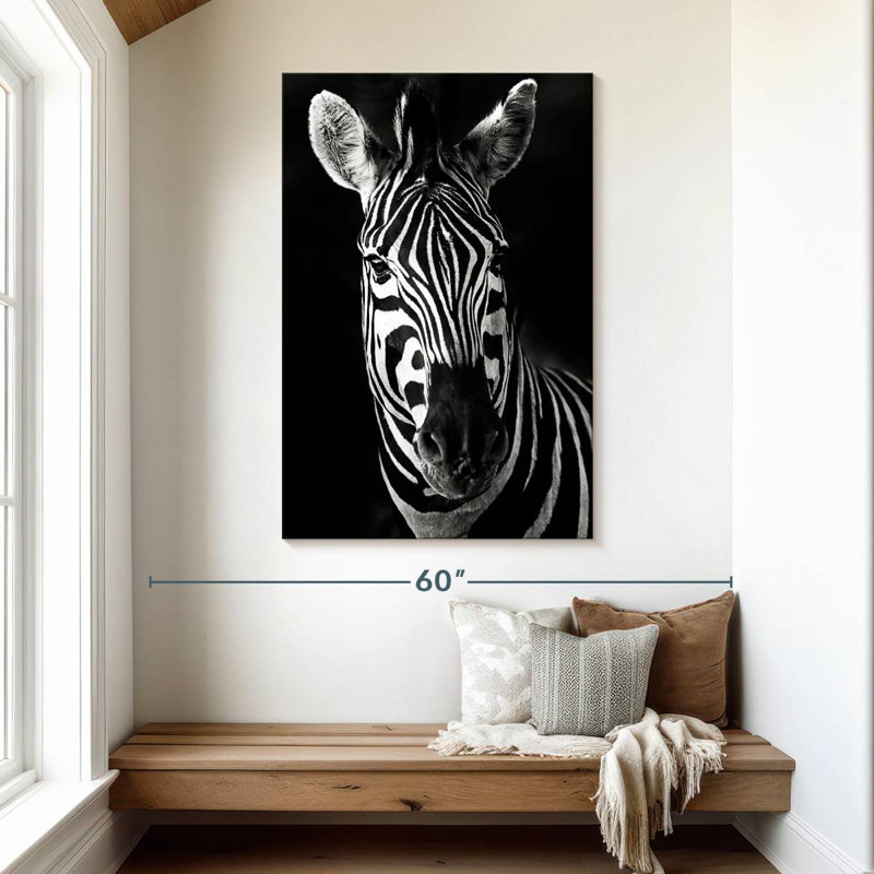 Brampt Serious Zebra, 48" H x 32" W