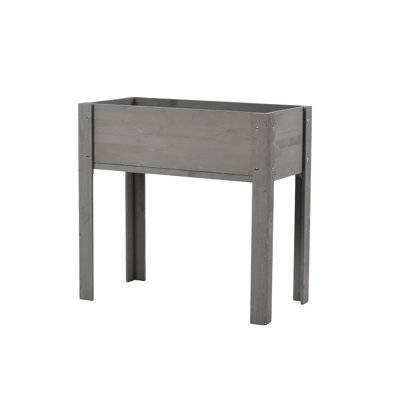 Elevated Garden Bed With Legs 31X31x16 Inch, Wooden Planter For Outdoor Plants, Flowers, Fruits, Veggies, Herbs - Marvelous Appearance Inch Raised Legs, Box Vegetables, Easy To Maintain