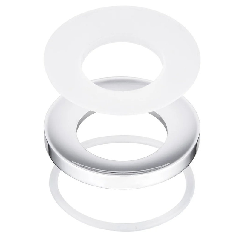Anneau de fixation pour vasque en laiton massif, Chrome