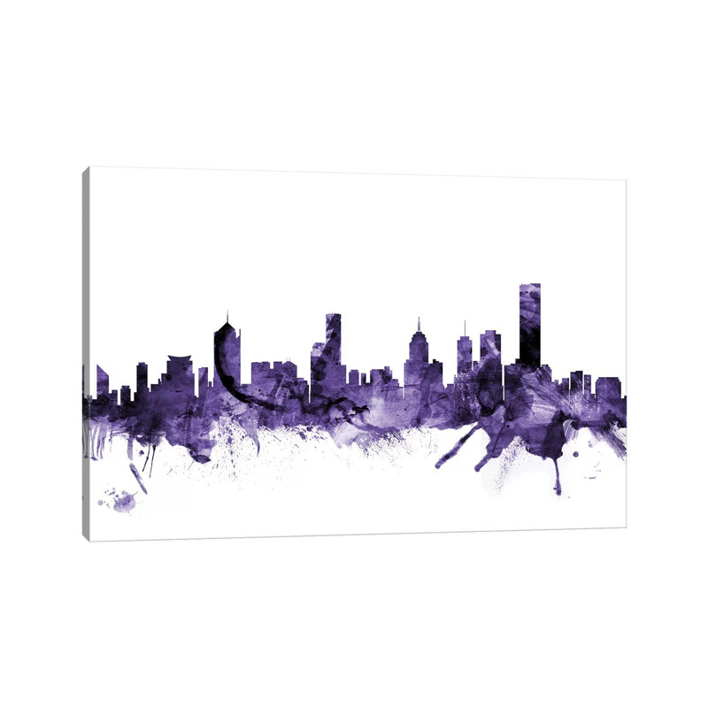 Melbourne, Australia Skyline by Michael Tompsett - Wrapped Canvas Gallery-Wrapped Canvas Giclée
