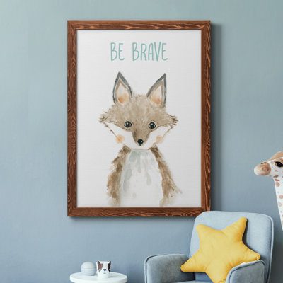 " Be Brave Fox " Painting Print