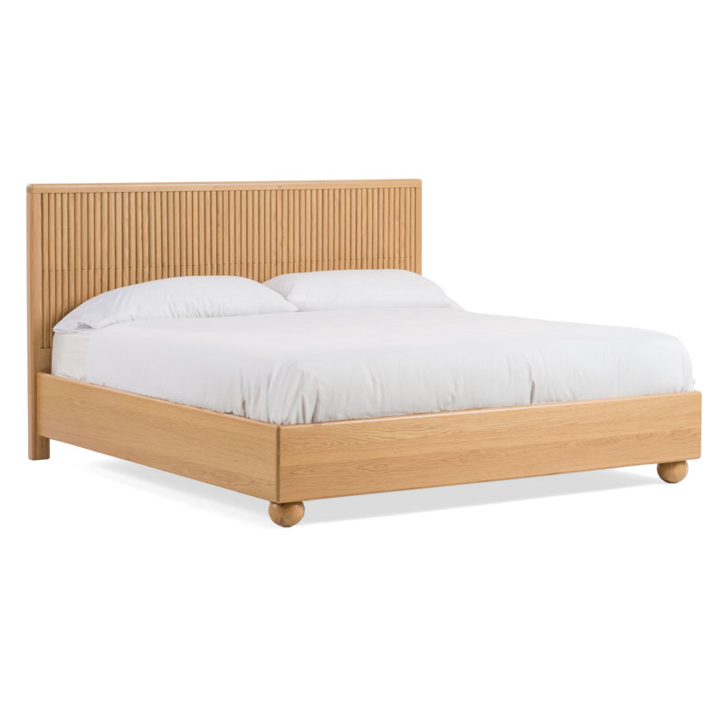 Camila Solid Wood Platform Bed, King