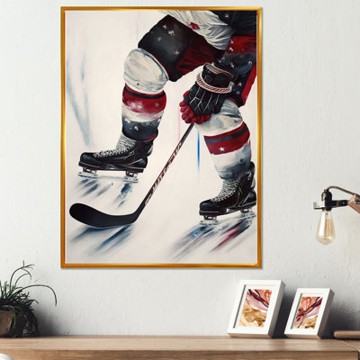 " Hockey Player On Ice During Game III "