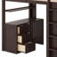 Lit mezzanine avec tiroirs, bureau et garde-robe