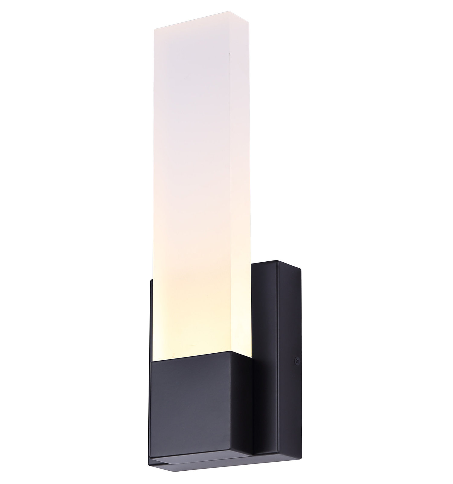 Rosamond Single Light Wallchiere, Matte Black