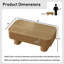 Table basse cannelée rectangulaire en bois avec rangement-963540575