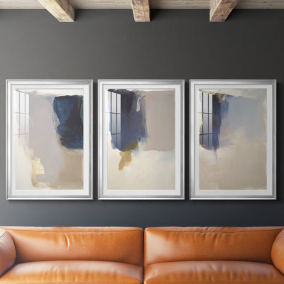 ABSTRACT Series CMXXI  -Custom Framed  Premium Print W Matt - 3 Pieces