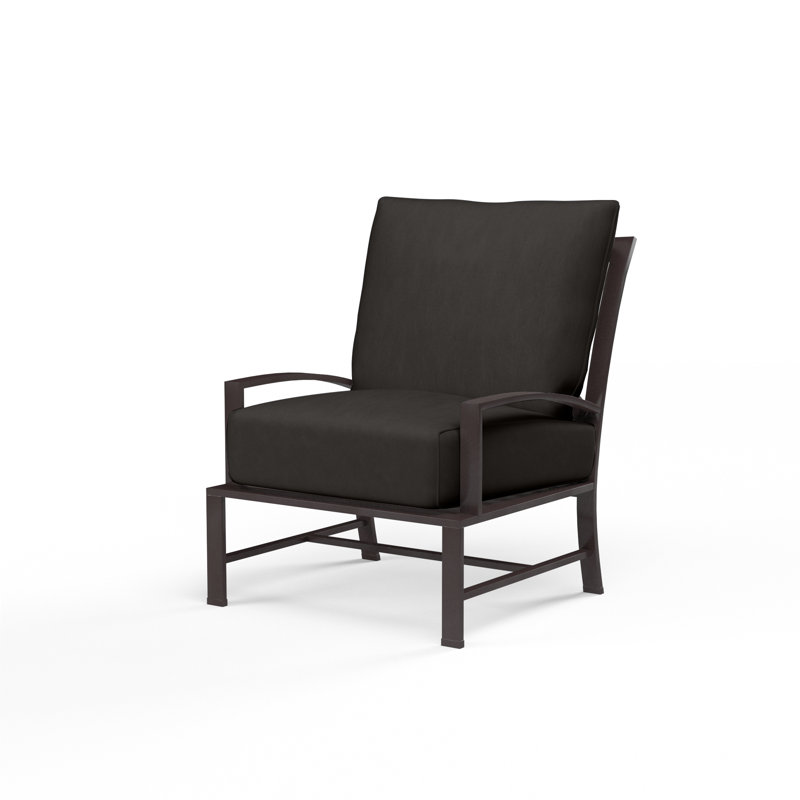 La Jolla Outdoor Lounge Chair, Spectrum Carbon Sunbrella®