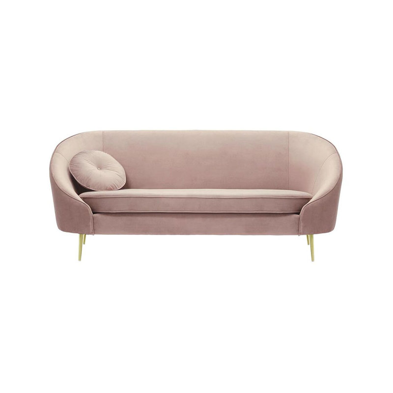 Kooper 3 Seater Velvet Sofa, Purple