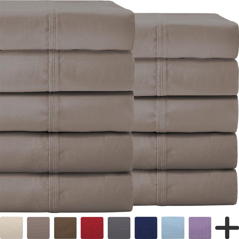Microfiber Sheet Set, Taupe