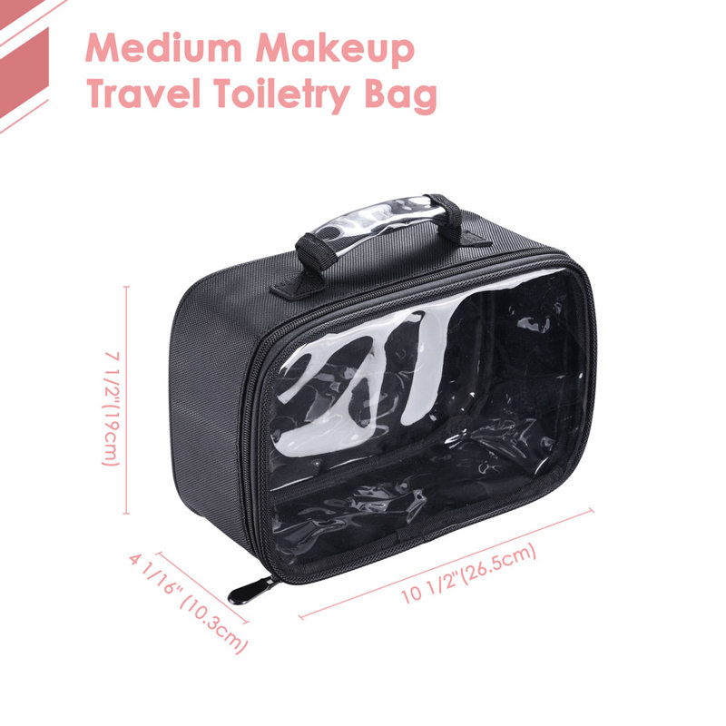 Trousse de maquillage transparente