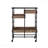Black & Walnut Finish Serving Cart