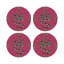 Sous-verres ronds en cuir Thistle and Snake-119015201