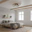 32.7 Inch Modern LED Flush Mount Light For Bedroom Remote Control-353748700
