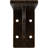 2"W x 6"D x 3 3/4"H Embrey Steel Bracket, Antiqued Bronze-64105820-64105830