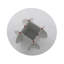 Table basse ronde de 27,56 po, table basse de table en verre, table basse en verre trempé (27,56 po x 15,75 po)