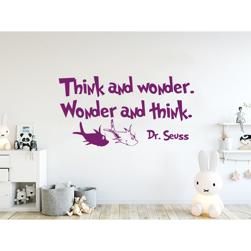 Adhésif décoratif «Think and Wonder», Violet