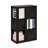 Samual 3-Tier Open Shelf Bookcase, Bookshelf, Storage Organizer, with Storage Bins-1089328981
