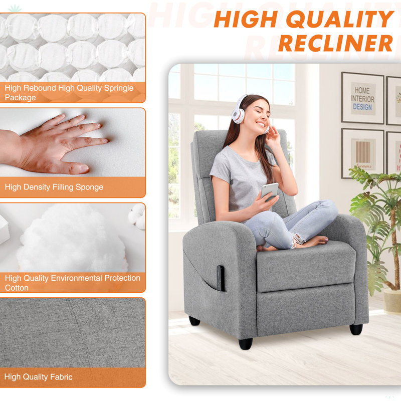 Fauteuil inclinable en cuir PU Lendon