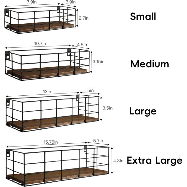 Floating Rach Trent Austin Design The Wall-Mounted Floating Storage Rack Comes In A 4 ...