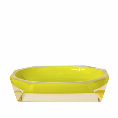 Porte-savon en résine à facettes Sparkles Home | Conception luxueuse en forme de losange pour une utilisation à long terme dans la salle de bain