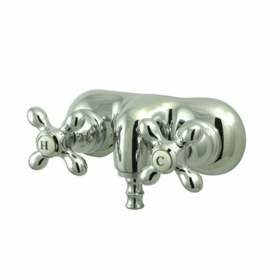 Hot Springs Double Handle Wall Mounted Clawfoot Tub Faucet -  Elements of Design, DT0421AX