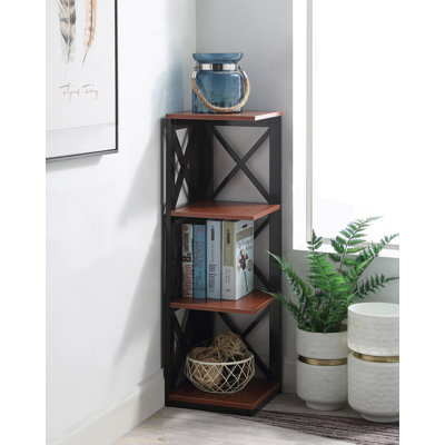 Darek 38.5" H x 12" W Corner Bookcase