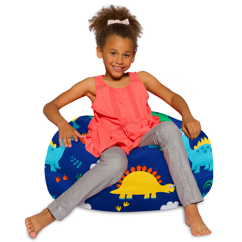Fauteuil à billes pour enfants, adolescents et adultes - Rempli de perles souples, comprend une housse amovible et lavable à la machine - Plusieurs couleurs, tailles et tissus, y compris nylon doux et toile avec motifs