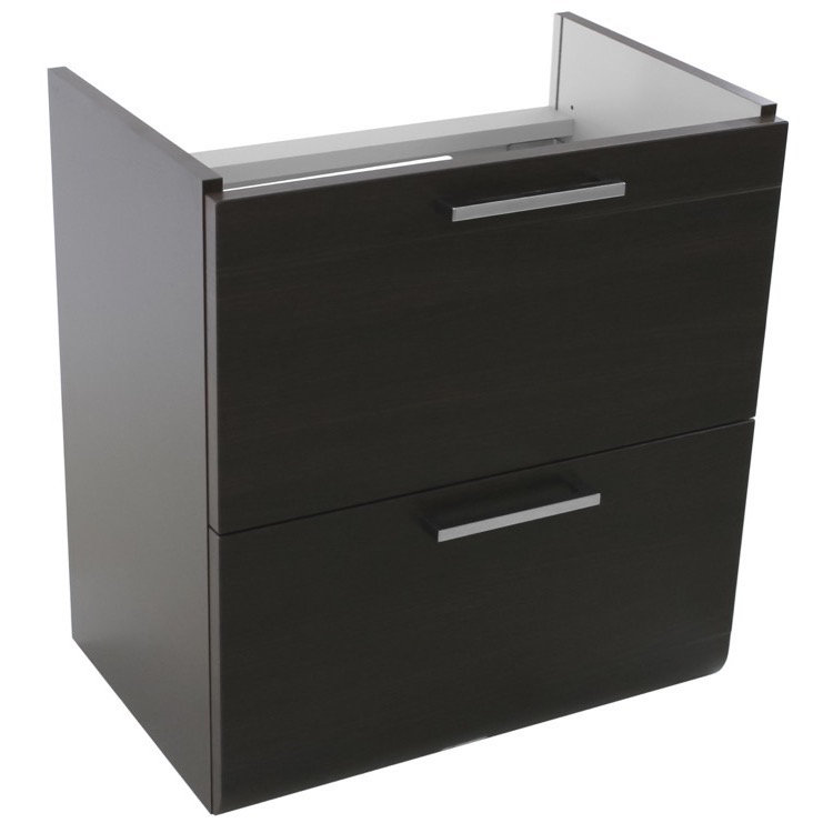 Luna 22.5'' Single Bathroom Vanity Base Only, Wenge