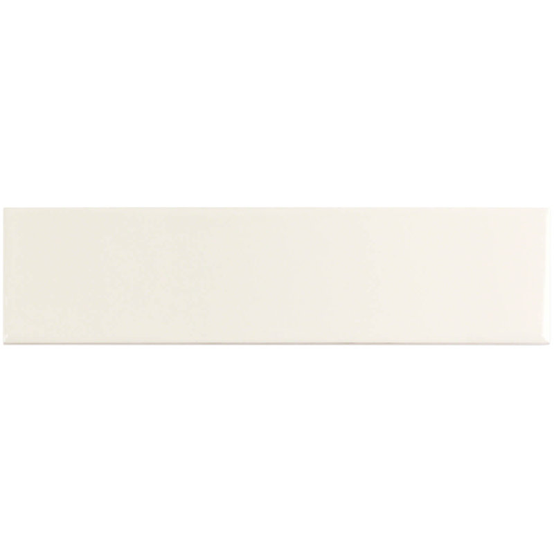 Manchester 3X12 Polished Ceramic Subway Tile, Vanilla White