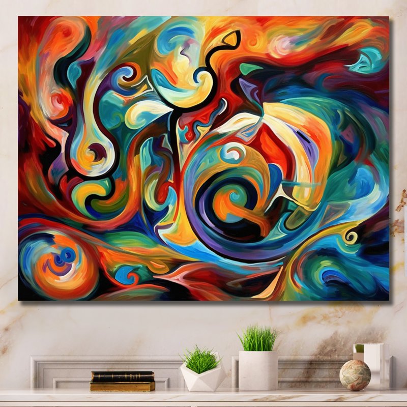 «Exploration de la liquidité abstraite jaune II», reproduction sur toile à l'encre liquide abstraite, Toile tendue