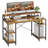Kinslee 55inch Computer Desk, Office Work Desk with Monitor Stand-813825104