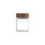Pot de rangement en verre Pot de rangement en verre borosilicaté scellé résistant à la chaleur avec récipient à thé grain de café en érable-1701923563