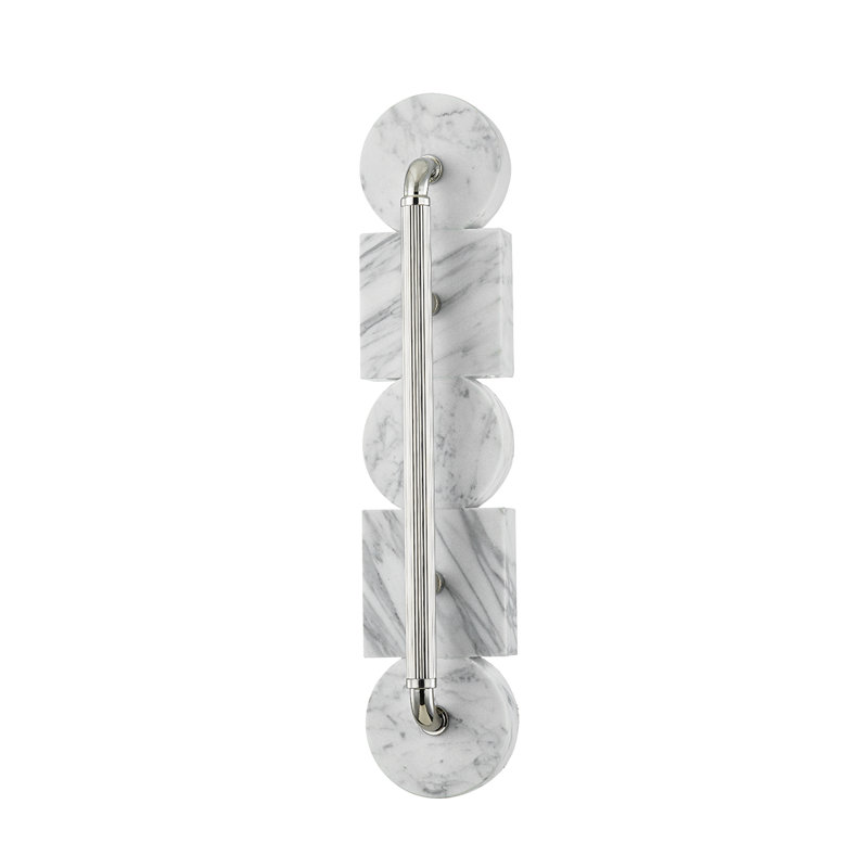 Sena 1 Light Wall Sconce, Burnished Nickel, 23" H x 5" W x 5" D